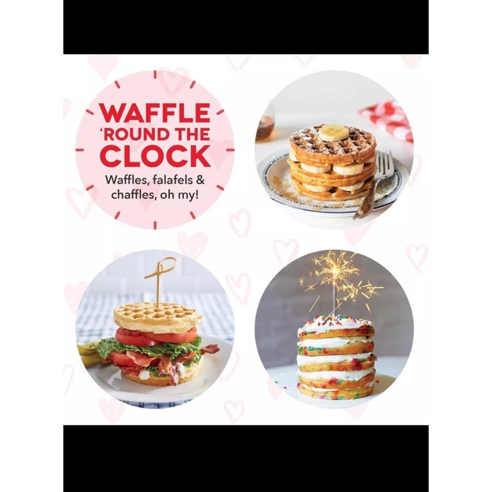 DASH Mini Waffle Maker Machine for‎ Individuals, Paninis, 4 Inch, Red Heart - Picture 13 of 14